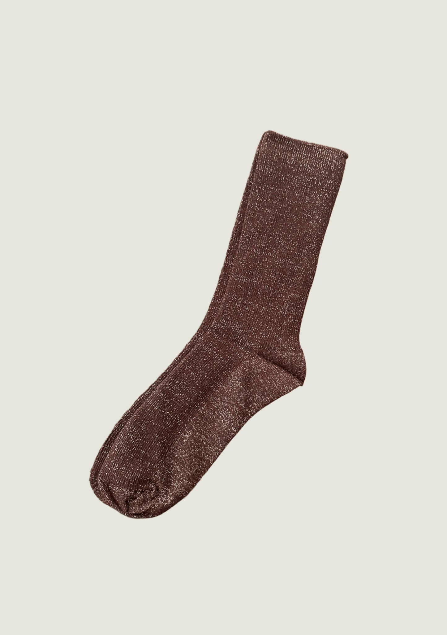 Shinny Socks Brown