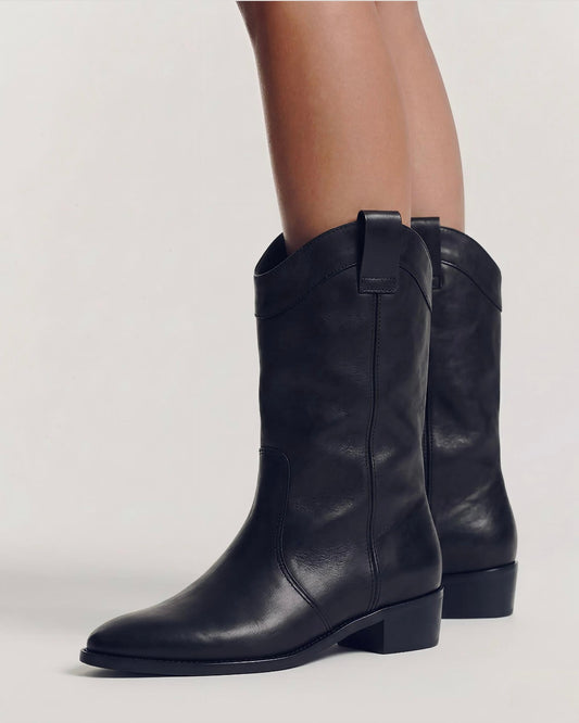 Bota Gardena - Negro Cuero
