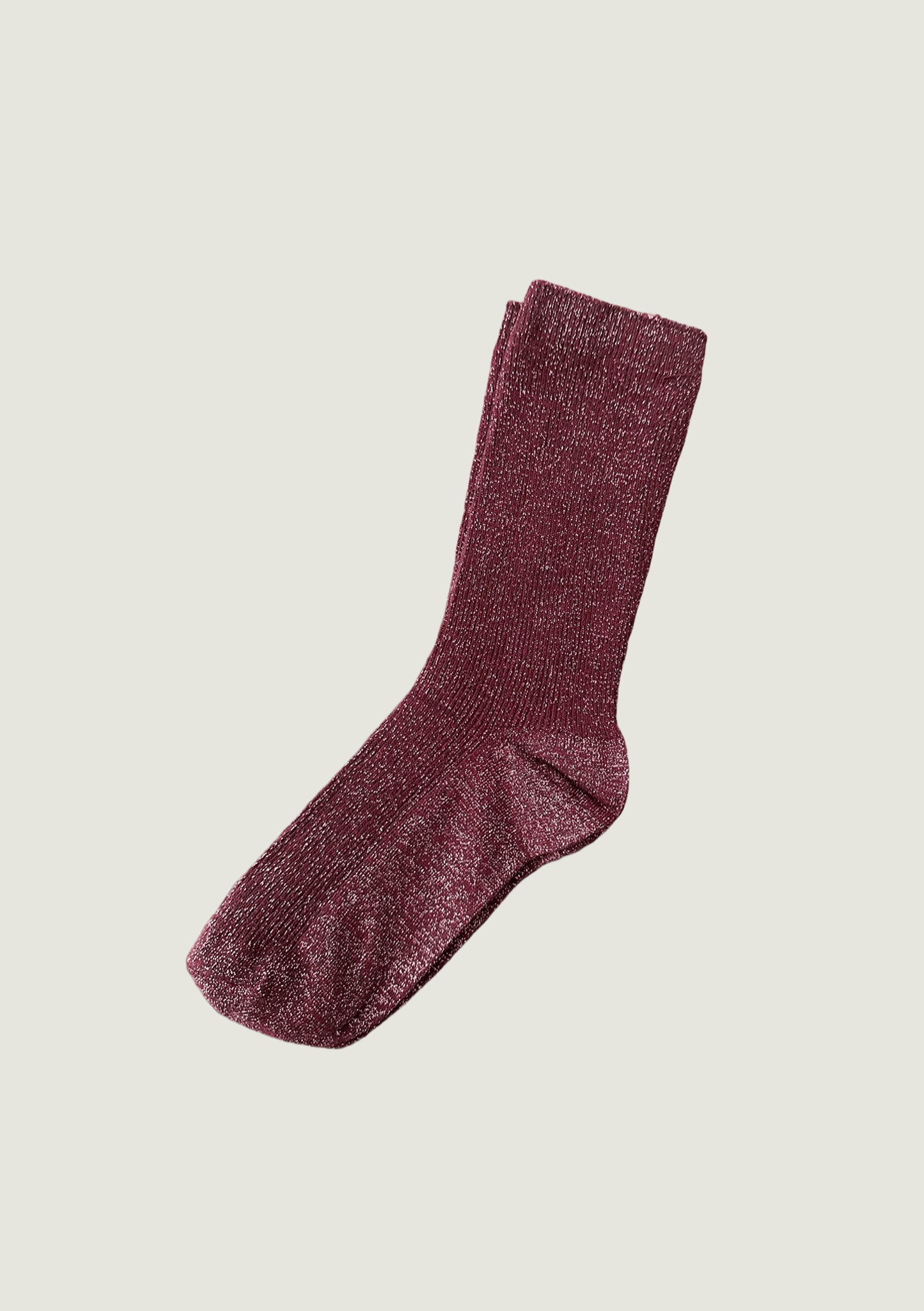 Shinny Socks Burgundy
