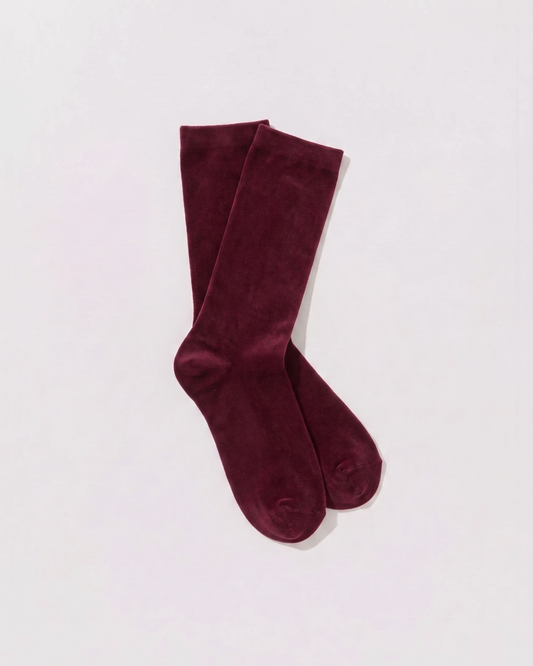 Socks Long Burgundy