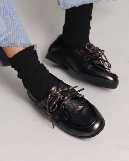 Mocasin Niza - Negro Bronce