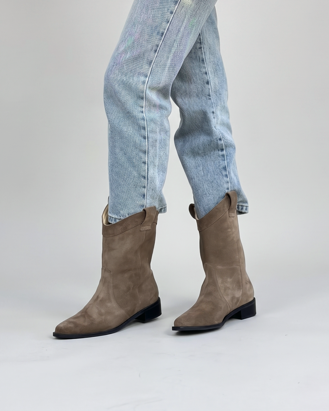 Bota Gardena - Taupe Gamuza