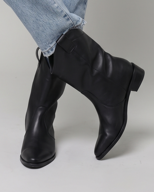 Bota Gardena - Negro Cuero