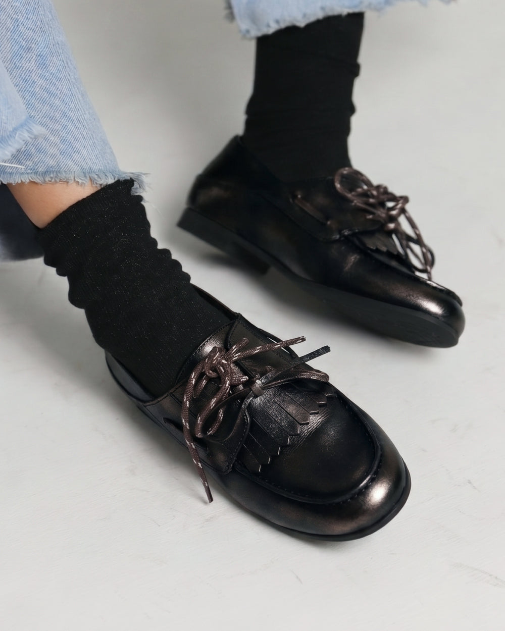 Mocasin Niza - Negro Bronce