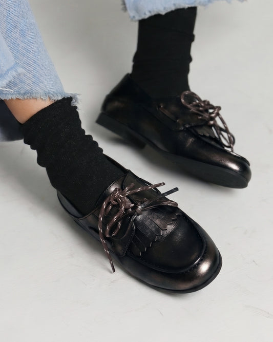 Mocasin Niza - Negro Bronce