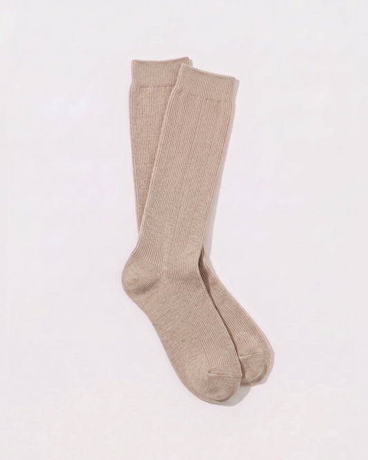 Calcetín Largo- Beige